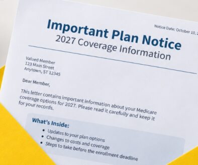 Medicare plan Annual Notice of Change (ANOC) outlining important coverage and cost changes for the upcoming year.